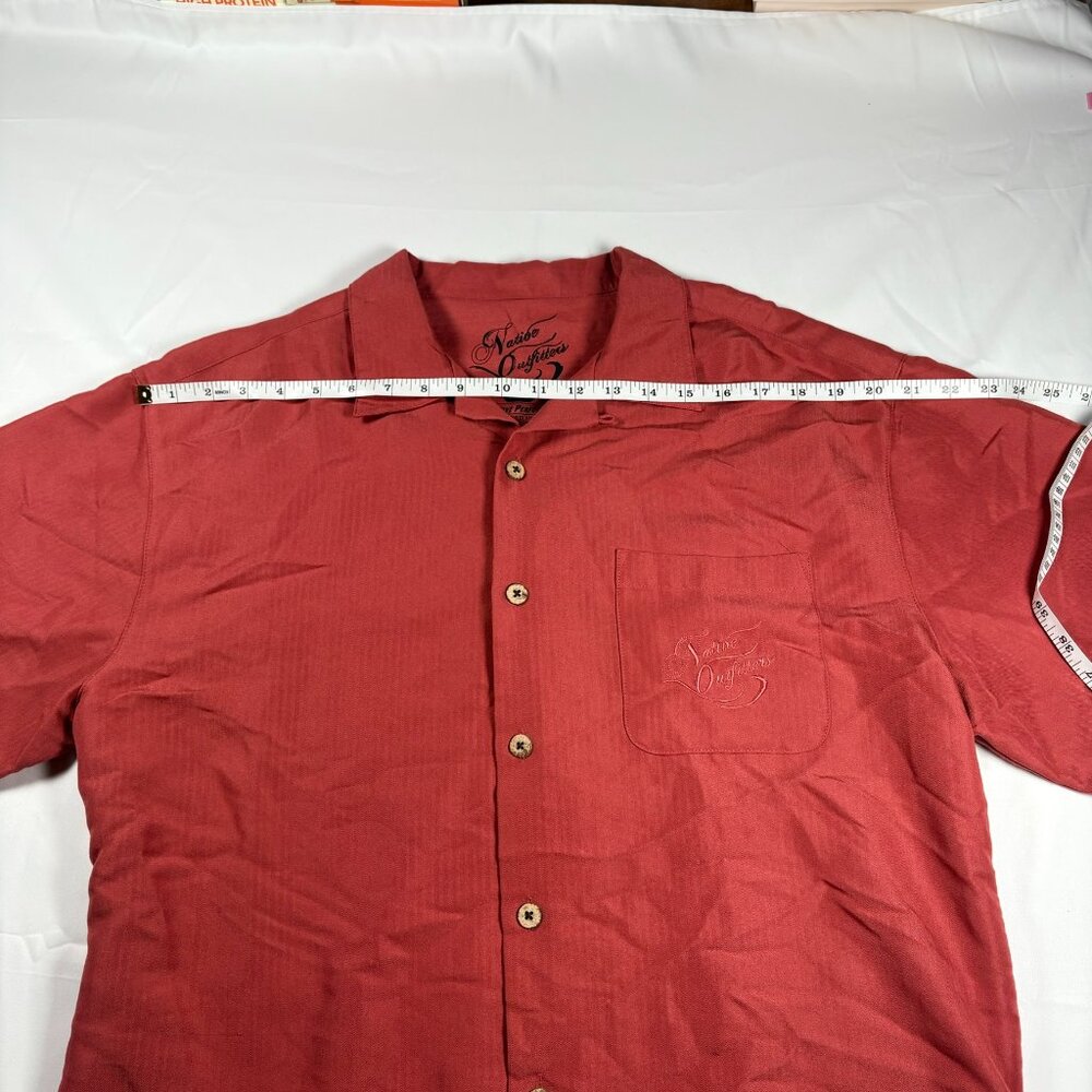 Native Outfitters Woody Wagon Surf Shirt Mens L Red Button Front - Picture 5 of 9